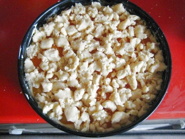 Käsekuchen - mit Aprikosen und Streusel - Rezept - Bild Nr. 12