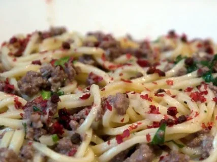 Spaghetti mit Hackfleisch-Gorgonzola-Sauce - Rezept - Bild Nr. 13