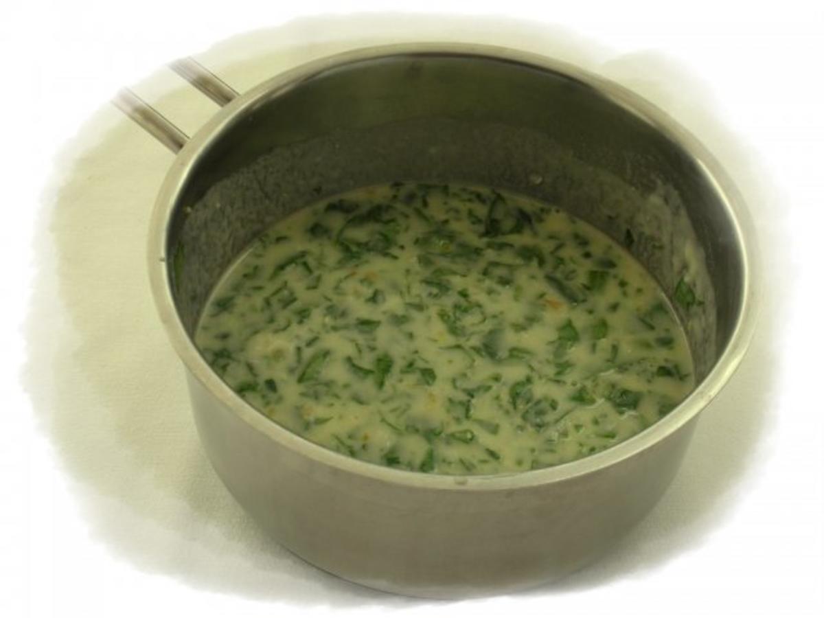 Spinatknödel mit Bärlauch Gorgonzolasauce - einfach - von Noriana Spinatknödel mit Bärlauch Gorgonzolasauce - einfach - von Noriana