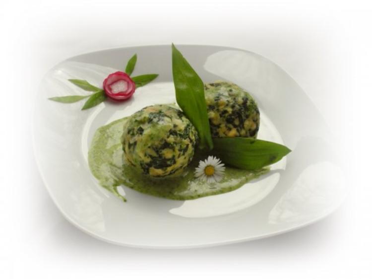 Spinatknödel mit Bärlauch-Gorgonzolasauce - Rezept - kochbar.de