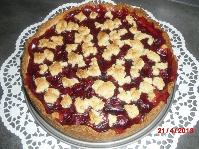 Sauerkirsch-Streusel-Kuchen - Rezept