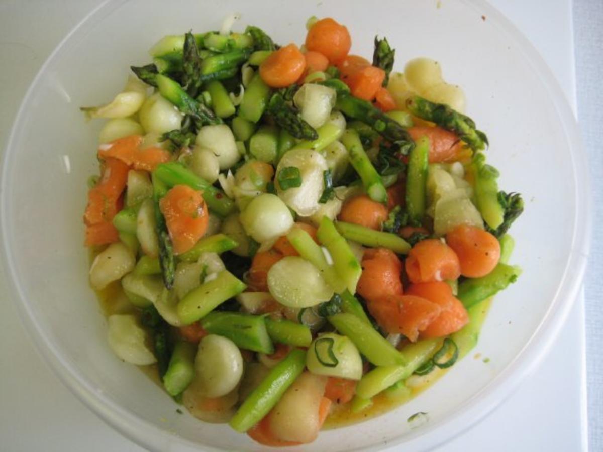 Spargel - Melonen - Salat - Rezept - Bild Nr. 12