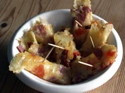 gerollte Käse-Salami-Taler - Rezept