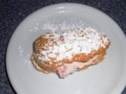 Kuchen:Eclairs mit einer Mascarpone- Erdbeerfüllung - Rezept