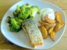 Lachsfilet mit Mandel-Brokkoli - Rezept