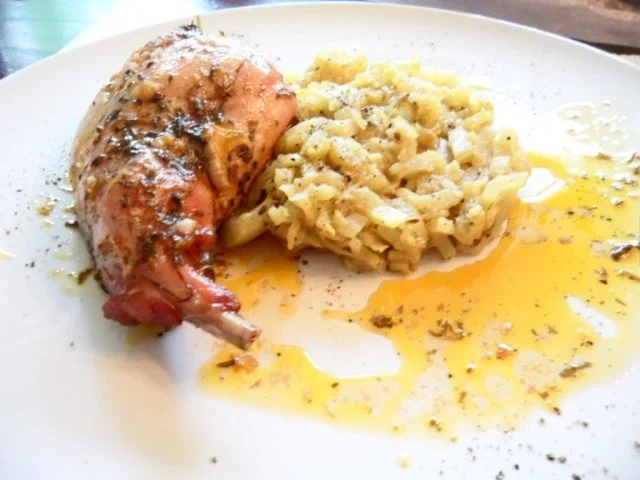 Kaninchen mediterran bei Niedrigtemperatur gegart auf Fenchelgemüse - Rezept - Bild Nr. 2