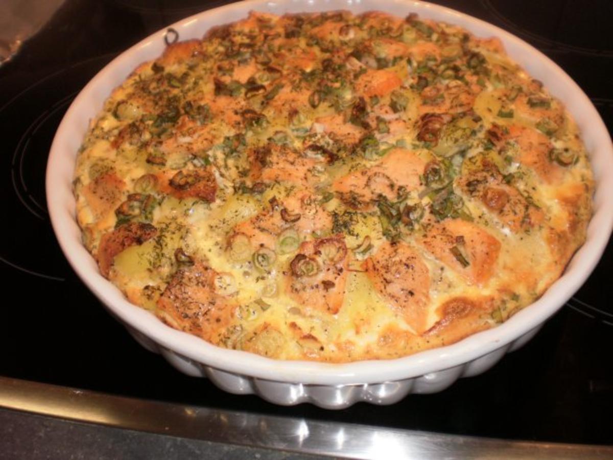 Bilder für Lachs-Kartoffel-Quiche - Rezept