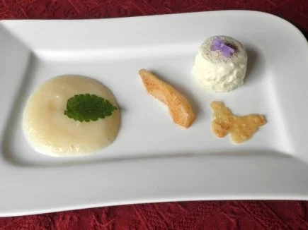 Vanille - Sahne - Dessert mit pürierten Prosecco - Birnen und Mandel - Cracker ... - Rezept - Bild Nr. 4