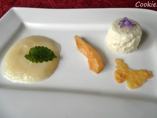 Vanille - Sahne - Dessert mit pürierten Prosecco - Birnen und Mandel - Cracker ... - Rezept - Bild Nr. 5