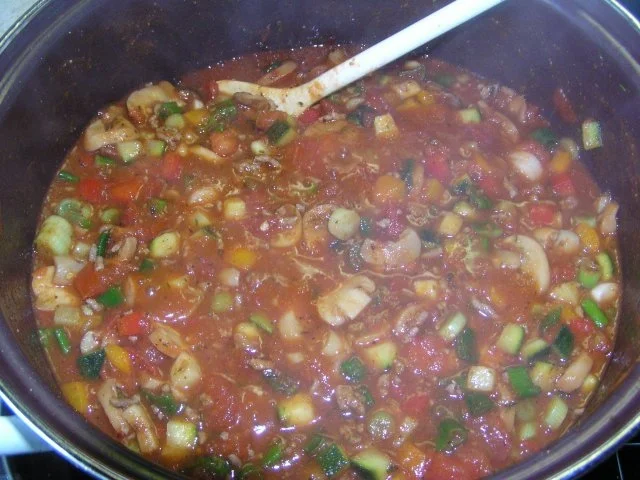 Gemüse-Reis-Topf mit Mett - Rezept - Bild Nr. 2