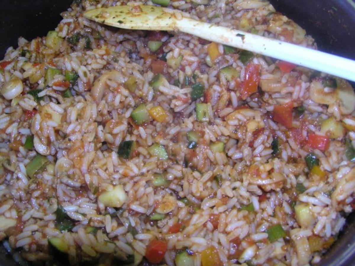 Gemüse-Reis-Topf mit Mett - Rezept - Bild Nr. 3