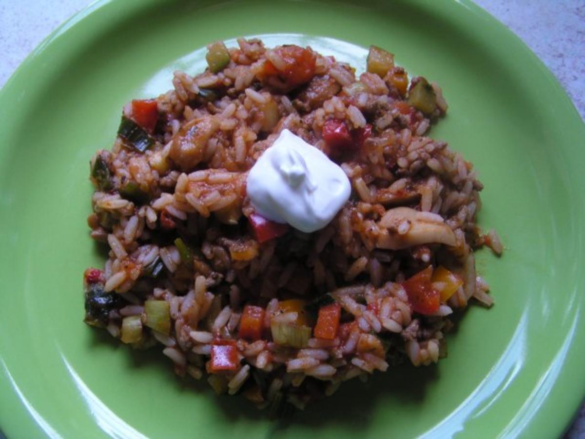 Gemüse-Reis-Topf mit Mett - Rezept - Bild Nr. 4