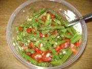 Grüner Spargel Salat - mit Tomaten und Paprika - Rezept