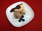 Brooklyn-Cheesecake mit Chocolate-Chip-Cookie-Dough-Icecream - Rezept