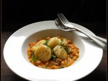 Kartoffel-Sellerie-Gnocchi mit Rhabarber-Chutney - Rezept