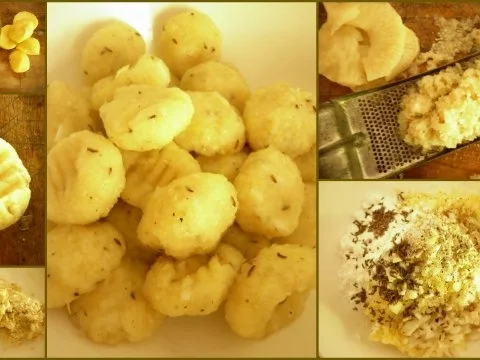 Rezept: Kartoffel-Sellerie-Gnocchi mit Rhabarber-Chutney Bild Nr. 2 Kartoffel-Sellerie-Gnocchi mit Rhabarber-Chutney - Rezept - Bild Nr. 2