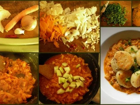 Rezept: Kartoffel-Sellerie-Gnocchi mit Rhabarber-Chutney Bild Nr. 3 Kartoffel-Sellerie-Gnocchi mit Rhabarber-Chutney - Rezept - Bild Nr. 3