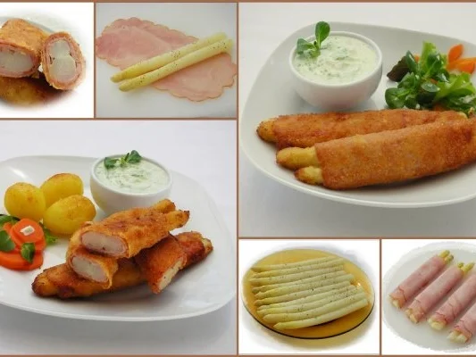 Panierte Spargel mit Schinken - Rezept - Bild Nr. 3