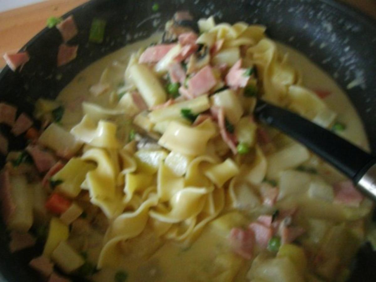 Bärlauch-Fettucine in Gemüsiger Käsesoße - Rezept - Bild Nr. 2