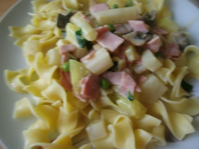 Rezept: Bärlauch-Fettucine in Gemüsiger Käsesoße Bild Nr. 12 Bärlauch-Fettucine in Gemüsiger Käsesoße - Rezept - Bild Nr. 12