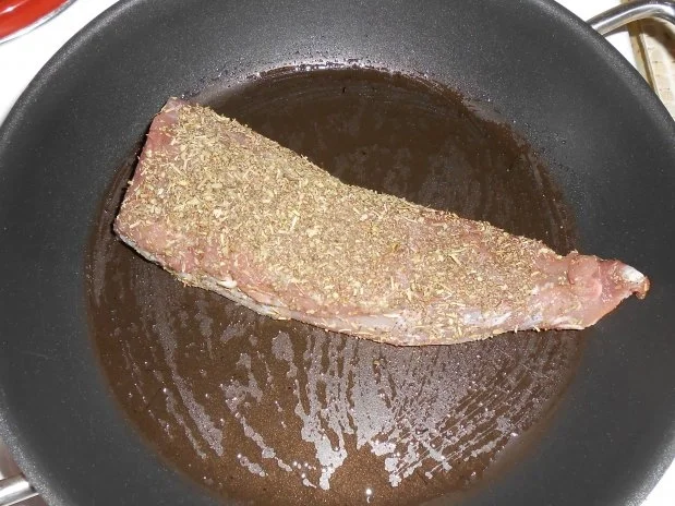 Filet im Bärlauchmantel auf Gemüse und Basmatireis - Rezept - Bild Nr. 3