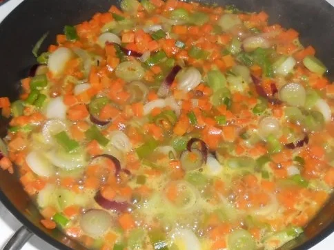 Filet im Bärlauchmantel auf Gemüse und Basmatireis - Rezept - Bild Nr. 10