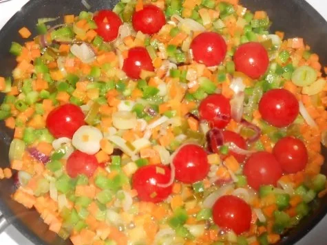 Filet im Bärlauchmantel auf Gemüse und Basmatireis - Rezept - Bild Nr. 12