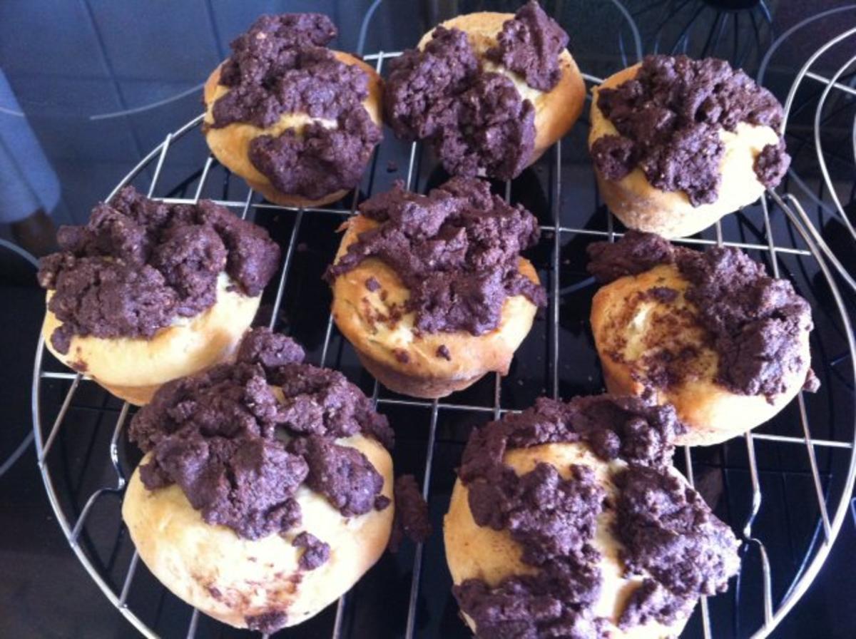 Muffins mit Schoko - Haselnuss-Streuseln... - Rezept - Bild Nr. 3