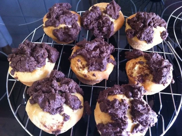 Muffins mit Schoko - Haselnuss-Streuseln... - Rezept - Bild Nr. 3