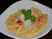 Penne mit Wodka-Lachs-Sauce - Rezept