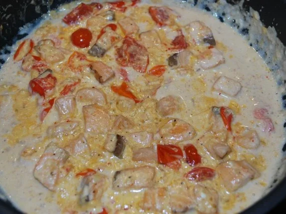 Rezept: Penne mit Wodka-Lachs-Sauce Bild Nr. 2 Penne mit Wodka-Lachs-Sauce - Rezept - Bild Nr. 2