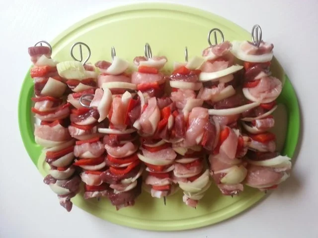 Fleisch-Spieße  * halbfett * schnell gegrillt - Rezept - Bild Nr. 5