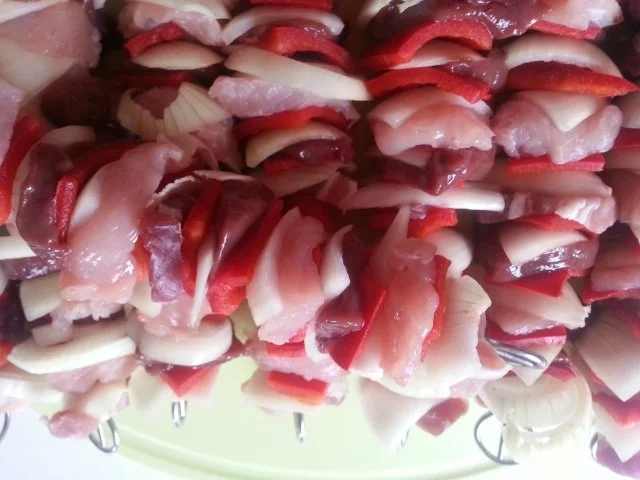 Fleisch-Spieße  * halbfett * schnell gegrillt - Rezept - Bild Nr. 6