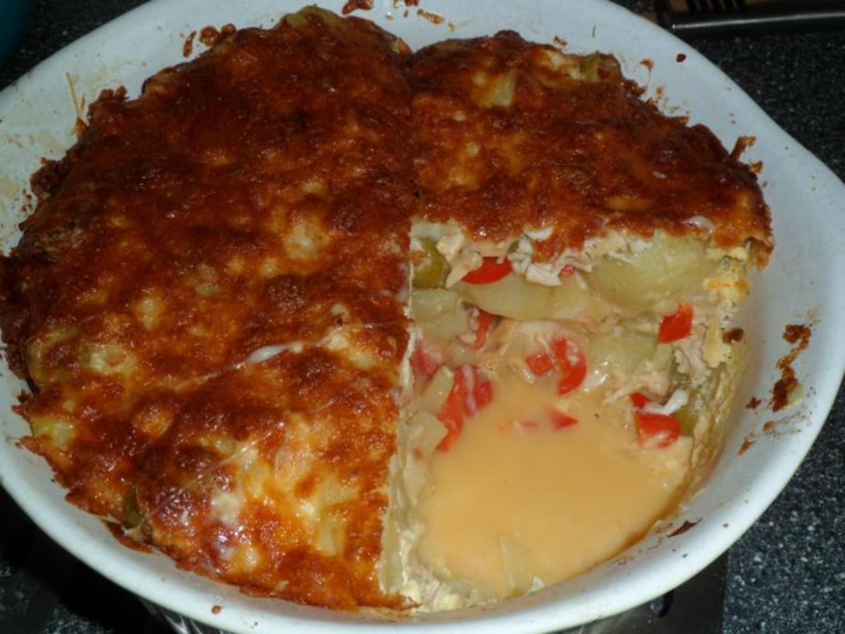 Kartoffelauflauf mit Hähnchenbrust und Mozzarella - Rezept - Bild Nr. 16