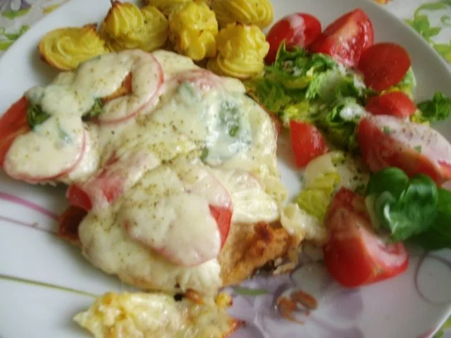 Hasi´s Ofenschnitzel Caprese - Rezept