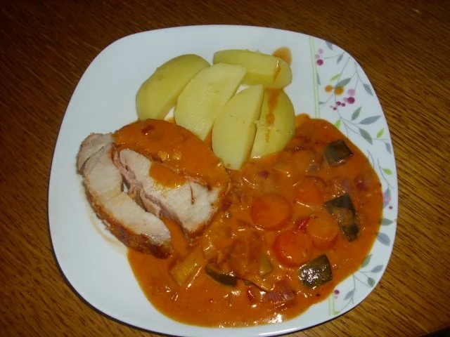 Rollbraten aus dem Römertopf - Rezept