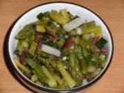 Salat: Spargelsalat mit Oliven und Sardellen. - Rezept