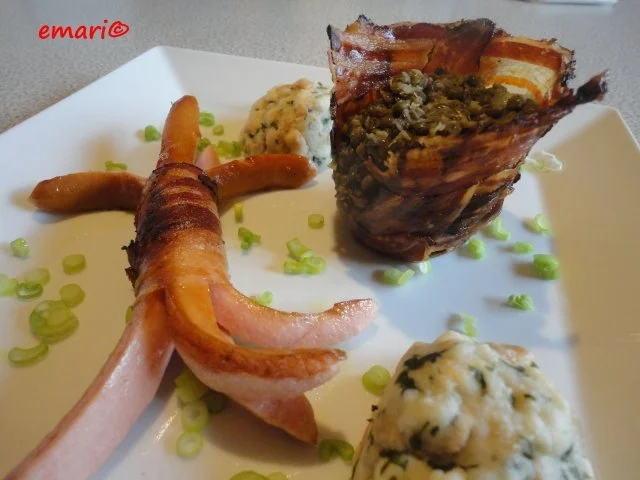 Rezept: Curry Linsen im geflochtenen Speck Schüsserl Bild Nr. 18 Curry Linsen im geflochtenen Speck Schüsserl - Rezept - Bild Nr. 18