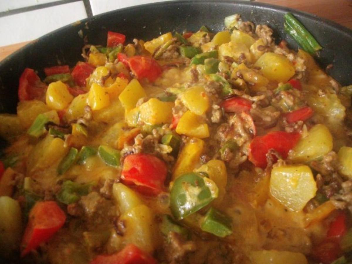 Hackfleisch - Paprika - Kartoffelpfanne - Rezept - Bild Nr. 9