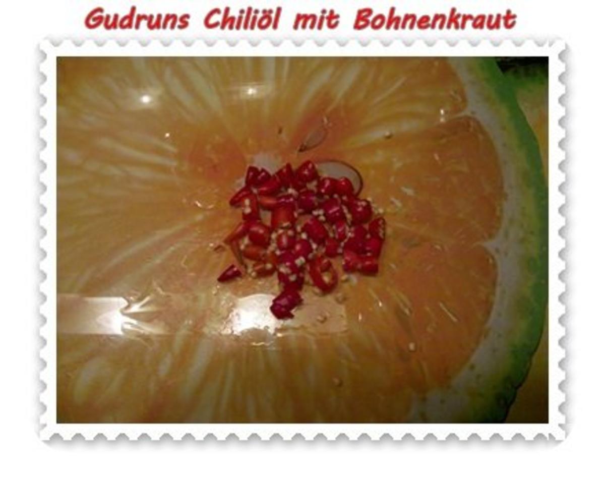 Öl: Chiliöl mit Bohnenkraut - Rezept - Bild Nr. 3