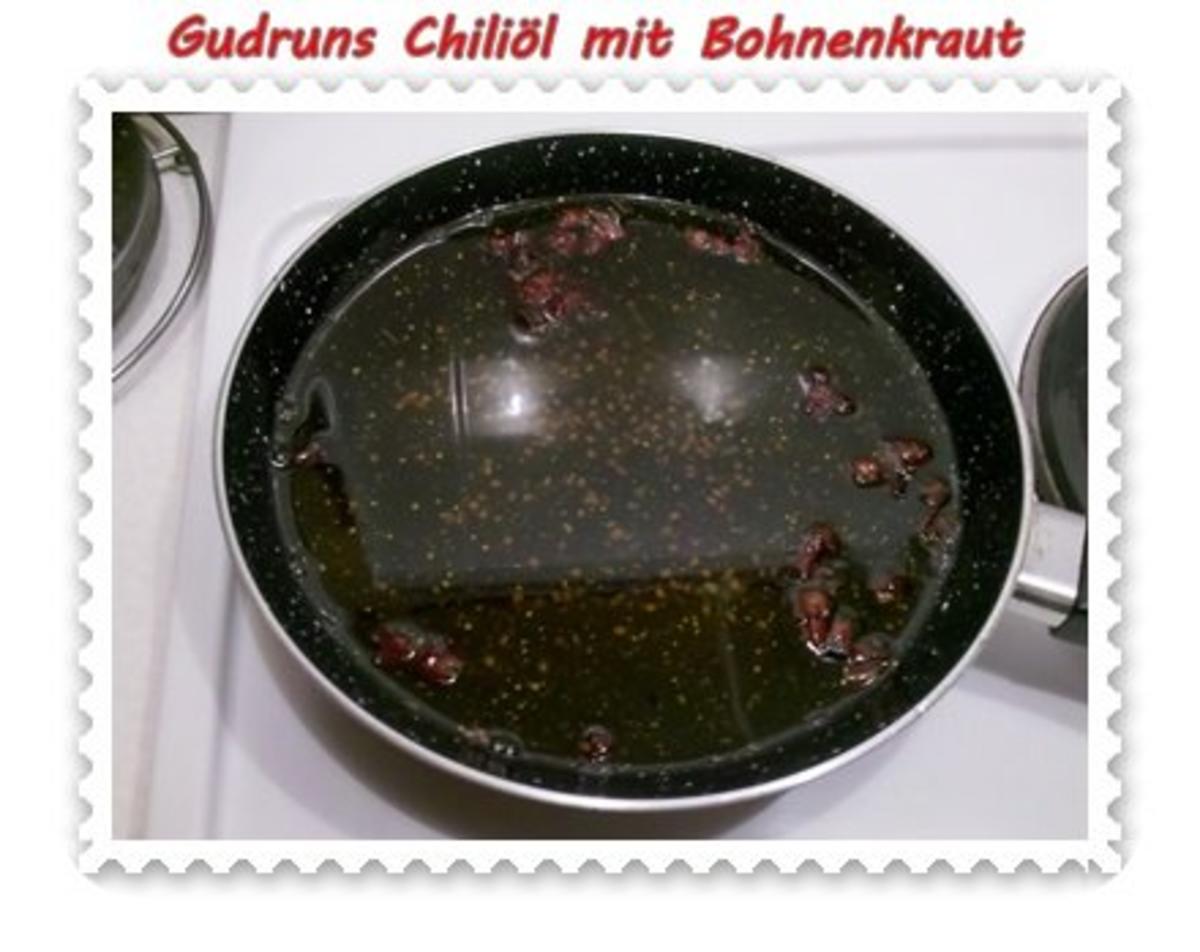 Öl: Chiliöl mit Bohnenkraut - Rezept - Bild Nr. 6