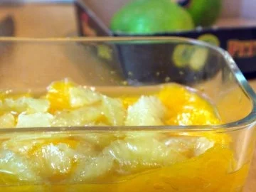 Zitrusfrüchte, Basilikumcreme, Amarettini - Rezept - Bild Nr. 6