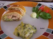 ~ Wilder Lachs mit Porree ummantelt von Blätterteig ~ - Rezept