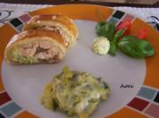 ~ Wilder Lachs mit Porree ummantelt von Blätterteig ~ - Rezept