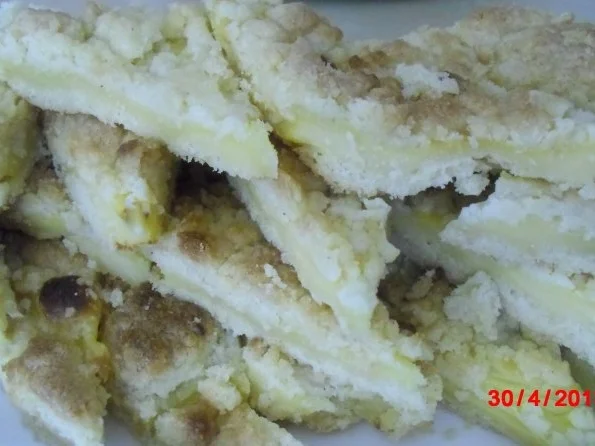 Puddingkuchen mit Dinkelboden und Streuseln - Rezept - Bild Nr. 2