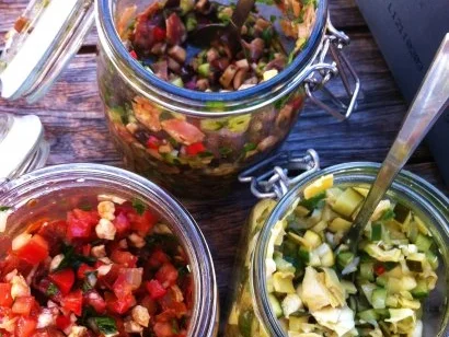 Rezept: Bruschetta dreierlei Bruschetta dreierlei - Rezept