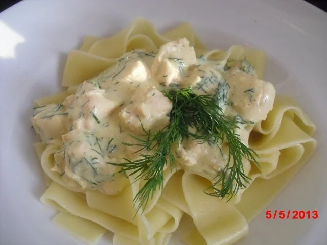 Lachs in Zitronen-Sahnesauce mit Tagliatelle - Rezept - Bild Nr. 6