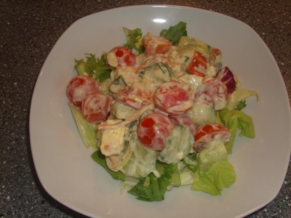 Salat mi Tzazikidressing - Rezept - Bild Nr. 4