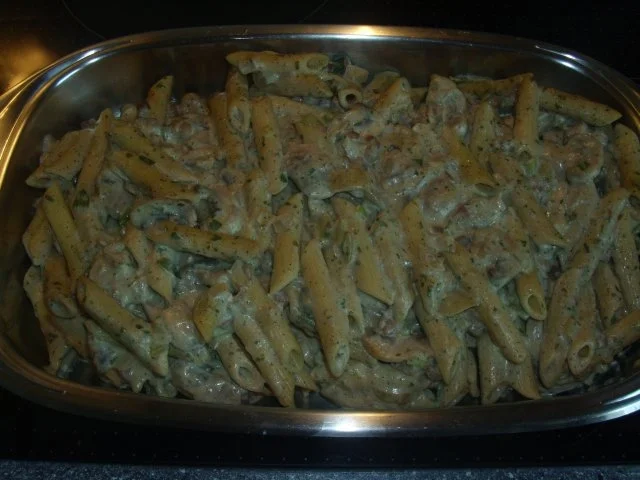 Nudel-Champignon-Schinkenauflauf - Rezept - Bild Nr. 2