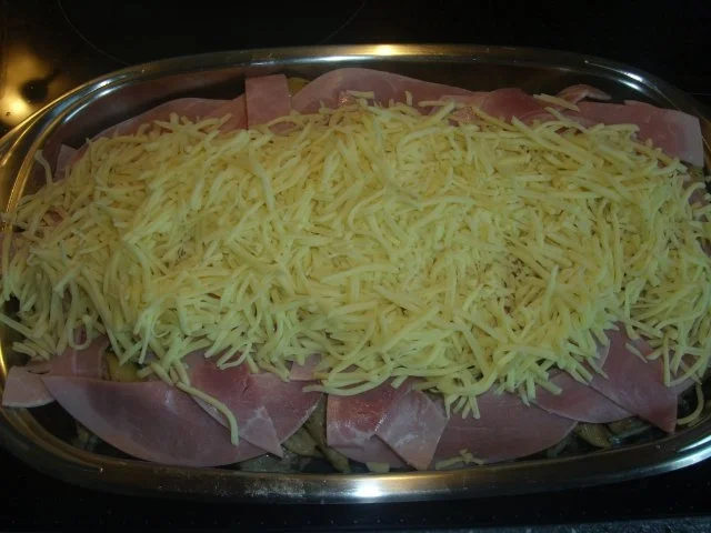 Nudel-Champignon-Schinkenauflauf - Rezept - Bild Nr. 4